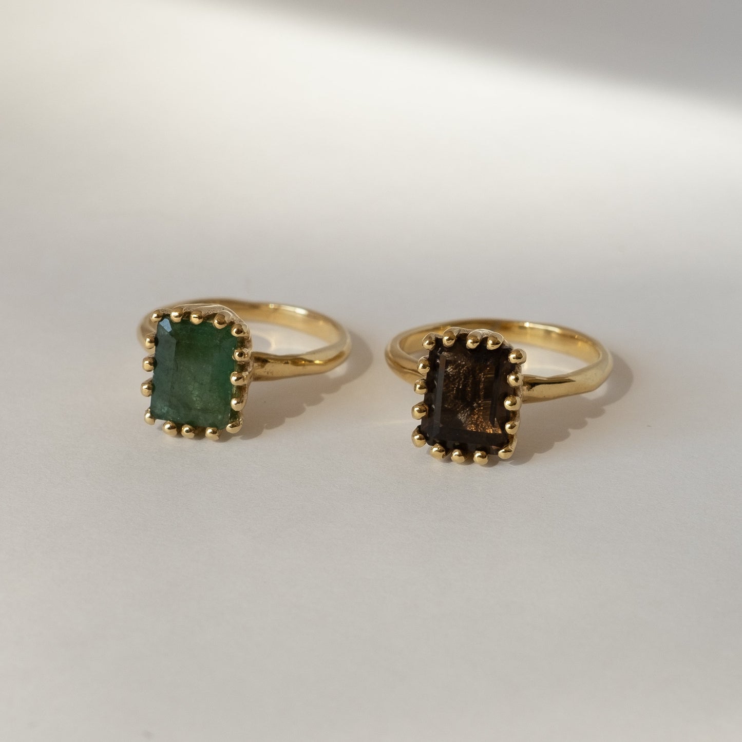 MEREWIF RAMONA GOLD RING  -  RAW EMERALD