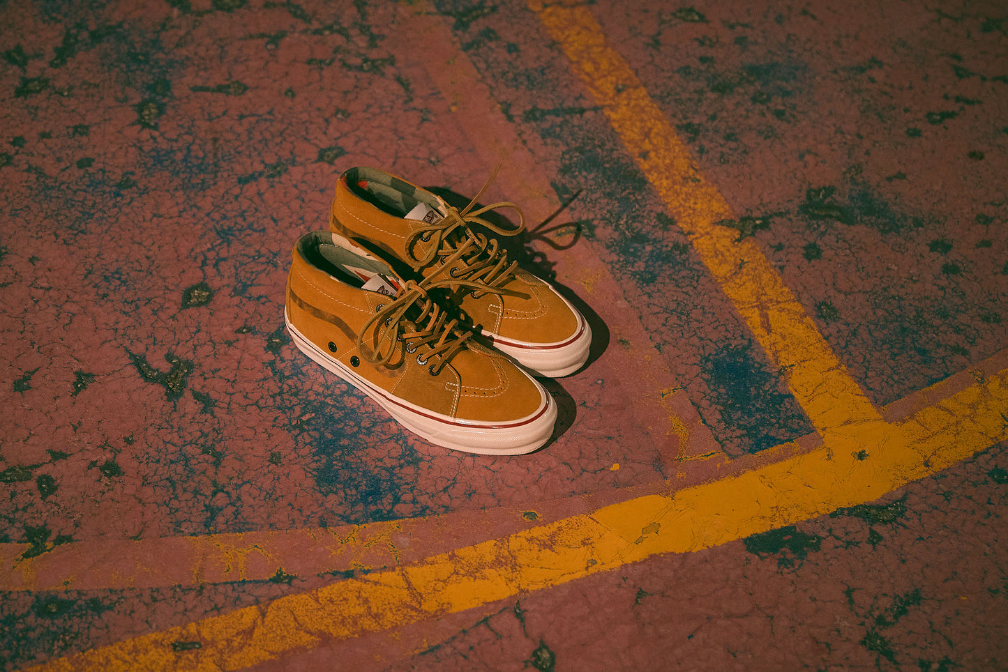 VANS VAULT X NIGEL CABOURN OOG SK8-MID LX - VINTAGE SUEDE TAN