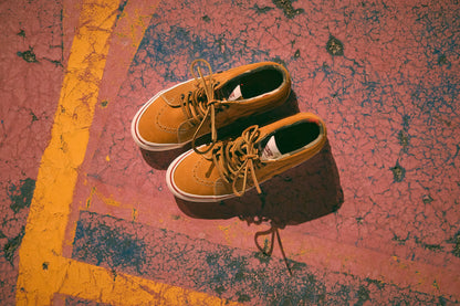 VANS VAULT X NIGEL CABOURN OOG SK8-MID LX - VINTAGE SUEDE TAN