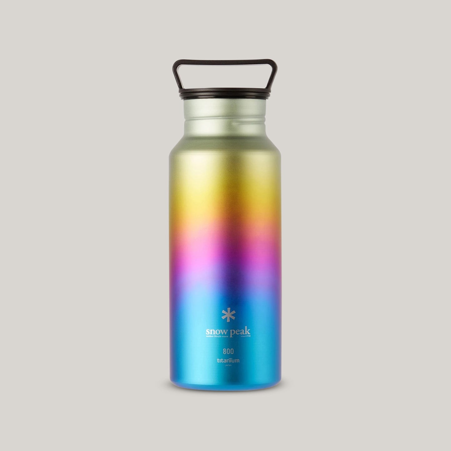 SNOW PEAK TITANIUM AURORA BOTTLE 800 - RAINBOW