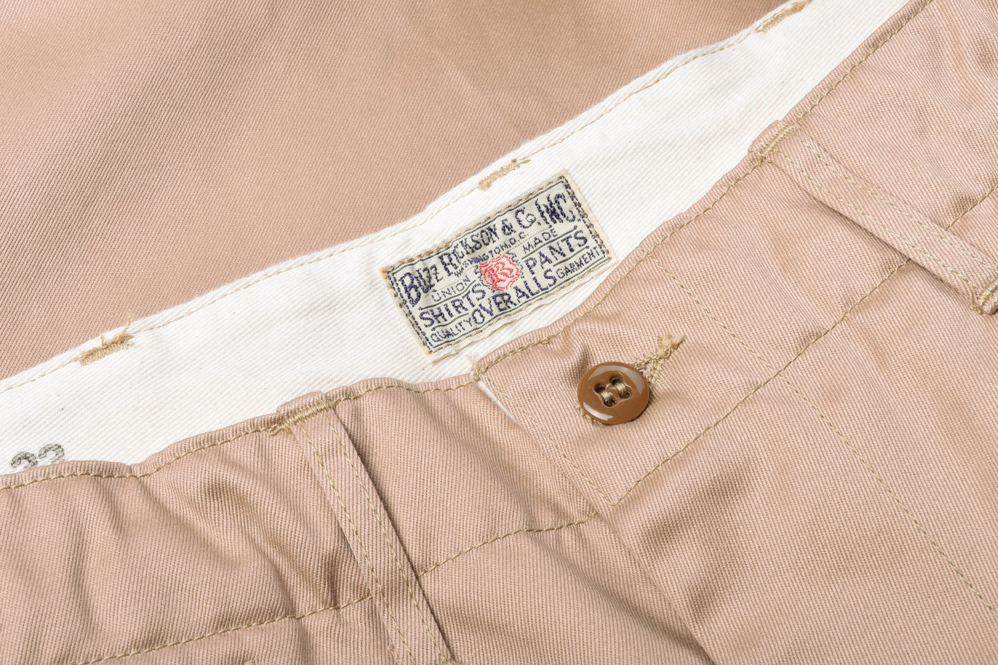 BUZZ RICKSON ORIGINAL SPEC CHINOS - BEIGE