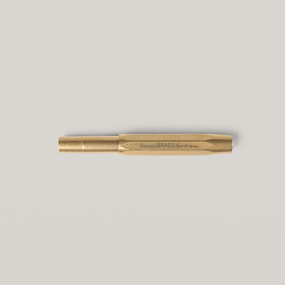 KAWECO BRASS SPORT FOUNTAIN PEN - MEDIUM