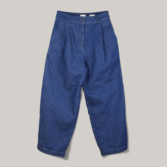 GIRLS OF DUST BRITISH WORKER PANT - 70S RECYCLED BLUE DENIM