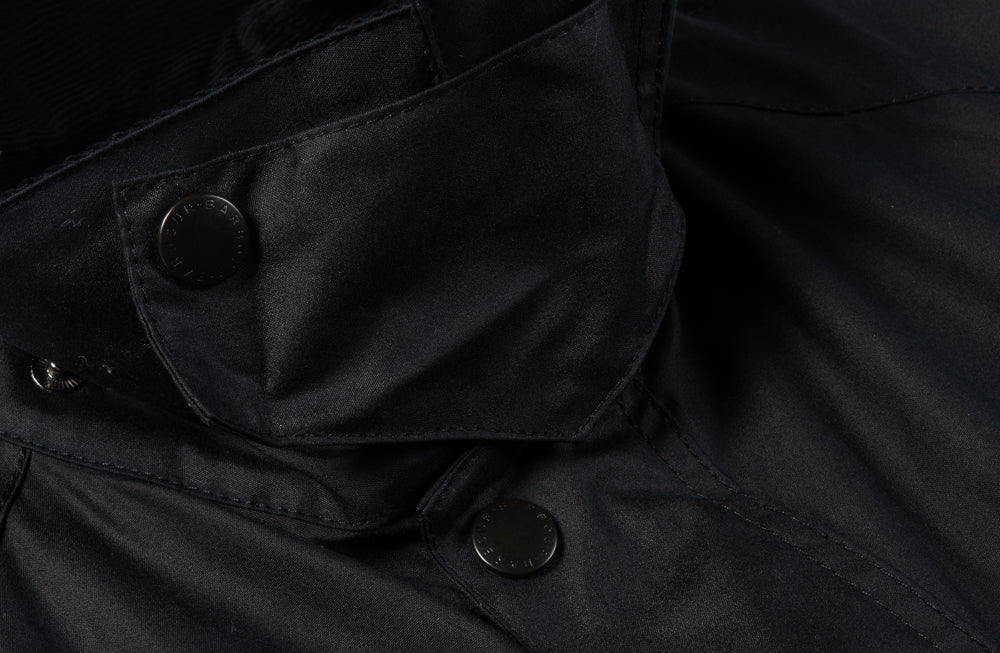 BARBOUR ASHBY WAXED JACKET - NAVY