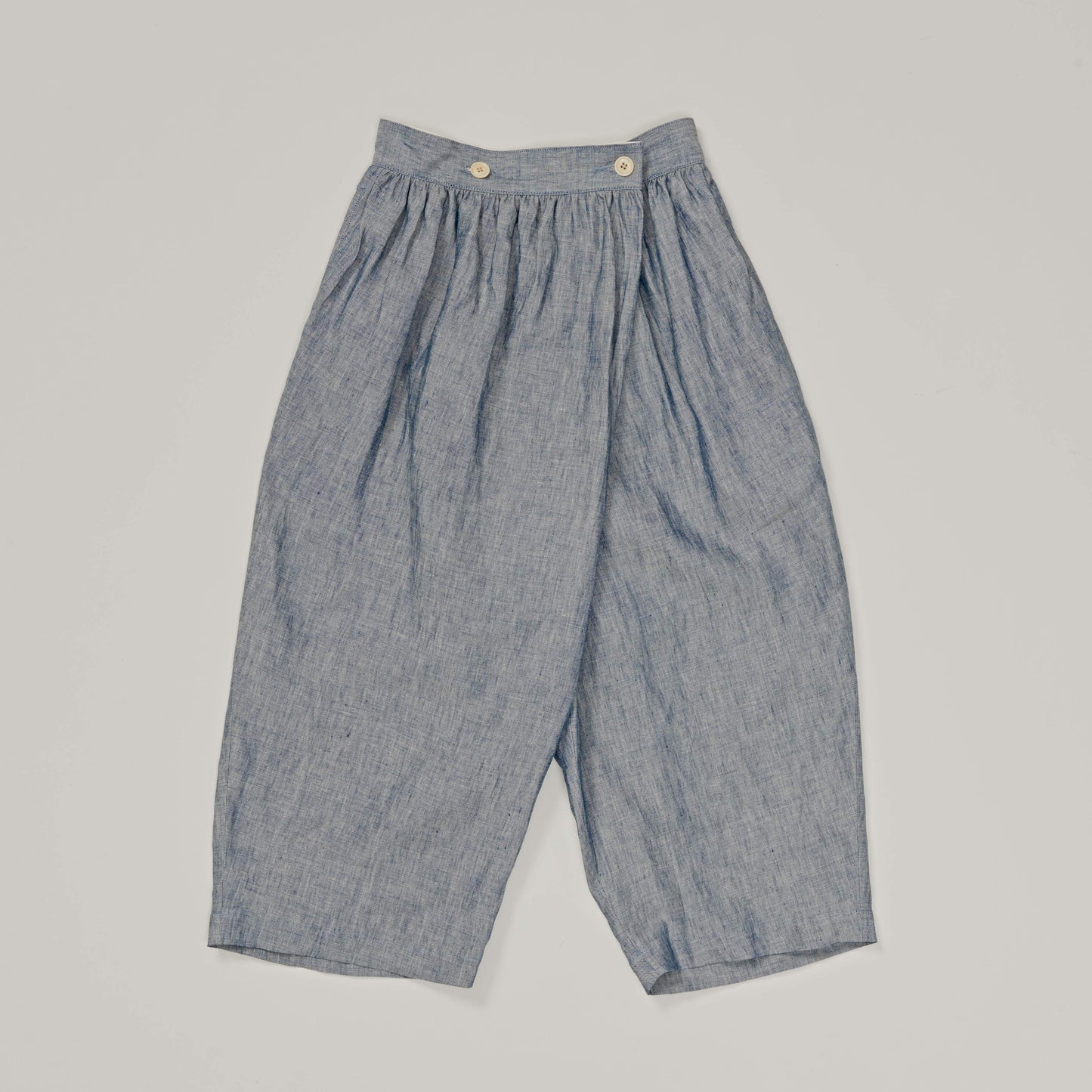 NIGEL CABOURN WOMAN - FARMER'S PANT LINEN CHAMBRAY