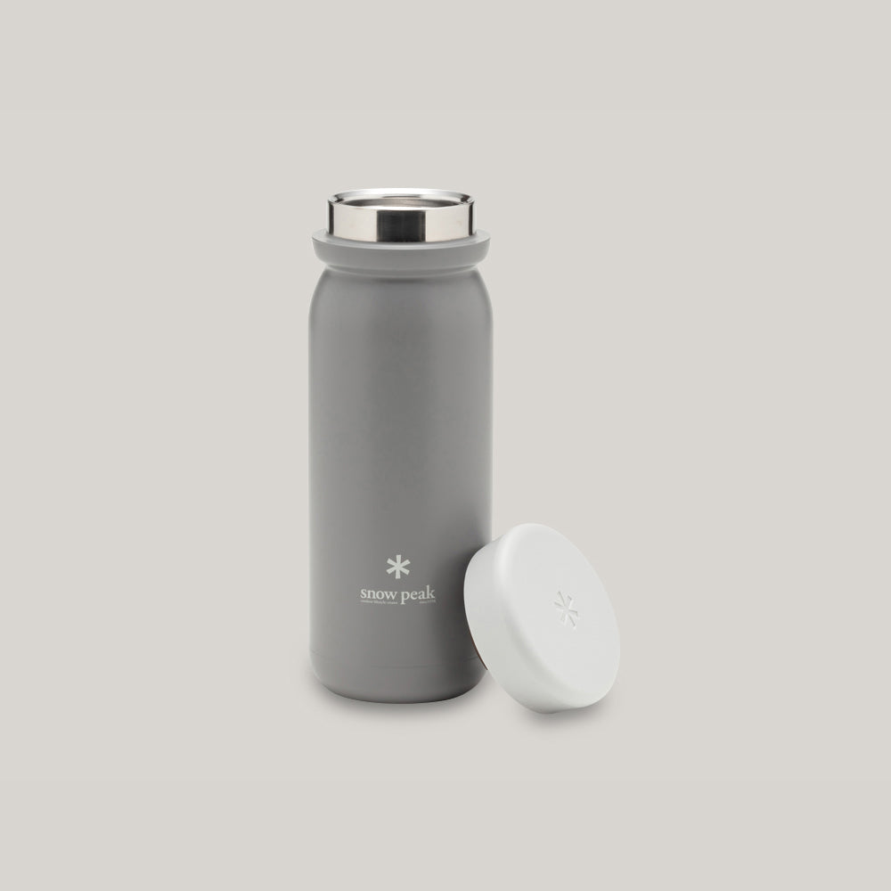 SNOW PEAK STAINLESS VACUUM BOTTLE MILK 500 - ASH