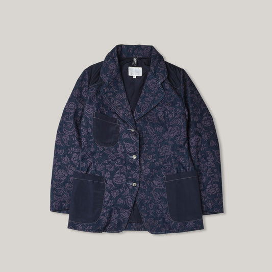 W'MENSWEAR FLY BLAZER - DENIM+NAVY