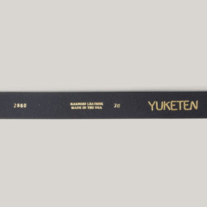 YUKETEN 1-1/4" RING BELT - BLACK